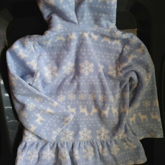 NWT Carter's Winter Wonderland fleece hoodie - Picture 5 of 6